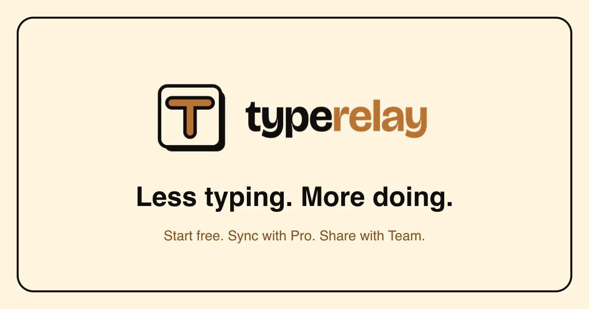 Typerelay screenshot